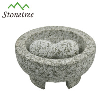 Wholesale Stone Molcajete Mortar and Pestle Granite Herb and Spice Tools